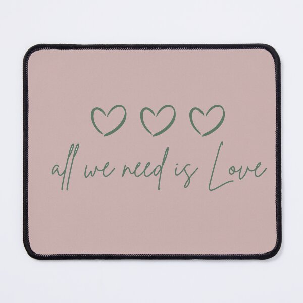 Item preview, All We Need Is Love – Minimalist Heart Quote Design designed and sold by CreationbyNiki.