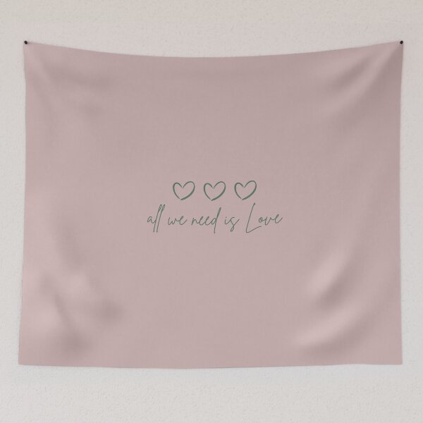 Item preview, All We Need Is Love – Minimalist Heart Quote Design designed and sold by CreationbyNiki.