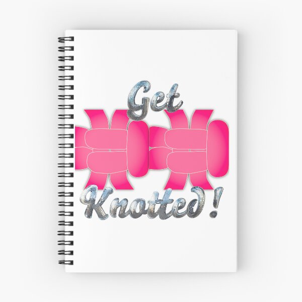 Item preview, Get Knotted! Glittery Pink-Cream on White - Right Facing Square Knot designed and sold by Kate Anderson Art.