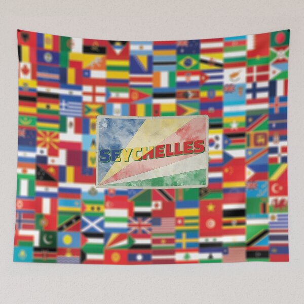 Item preview, Seychelles Vintage style retro souvenir designed and sold by DeveloperProp0.