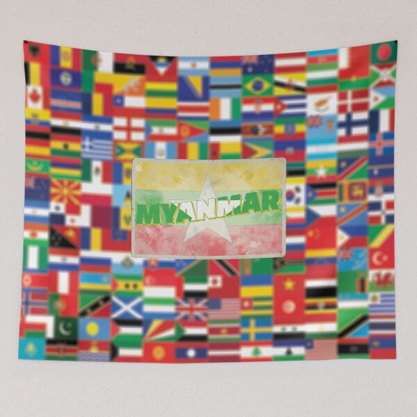 Item preview, Myanmar Vintage style retro souvenir designed and sold by DeveloperProp0.