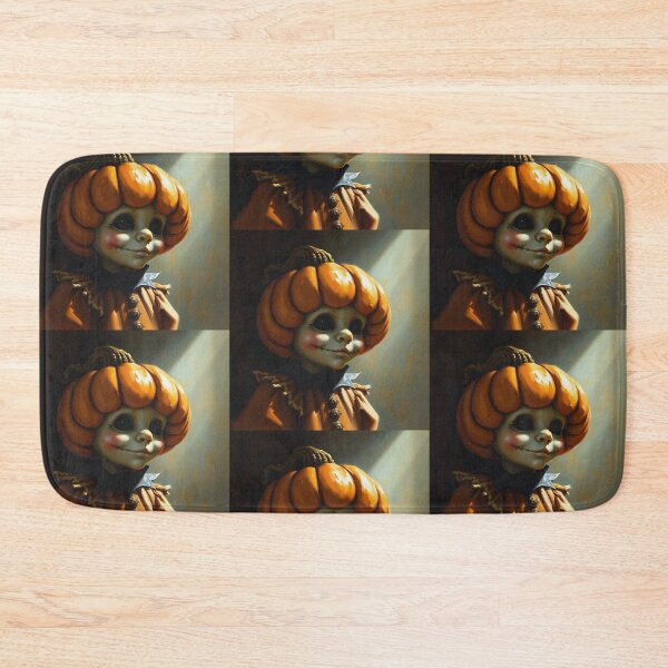 Item preview, Halloween Cute creepy Pumpkin child character art illustration kawaii trick or treat designed and sold by Vintage Designs +.