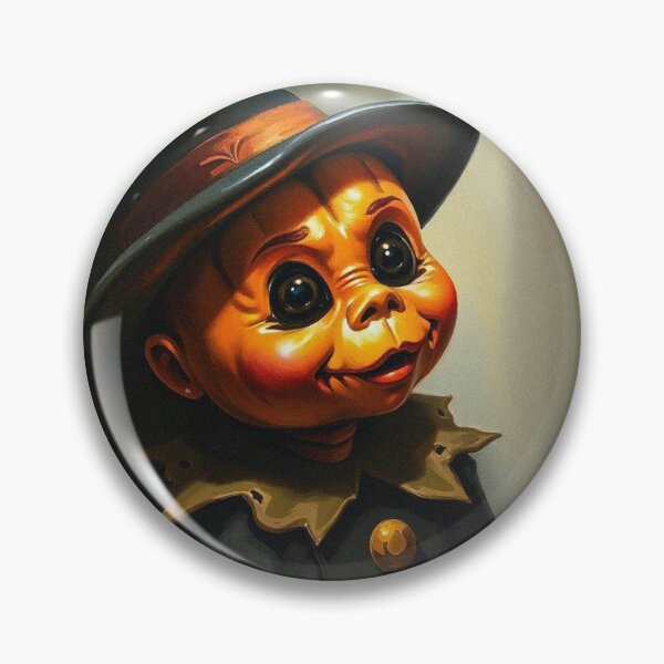 Item preview,  Halloween Cute creepy Pumpkin child character art illustration kawaii trick or treat designed and sold by Vintage Designs +.