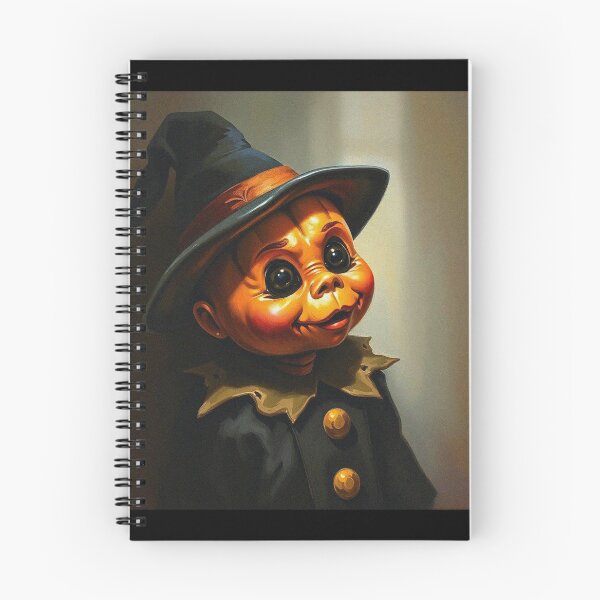 Item preview,  Halloween Cute creepy Pumpkin child character art illustration kawaii trick or treat designed and sold by Vintage Designs +.