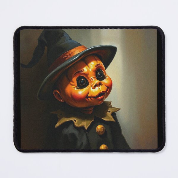 Item preview, Halloween Cute creepy Pumpkin child character art illustration kawaii trick or treat designed and sold by Vintage Designs +.