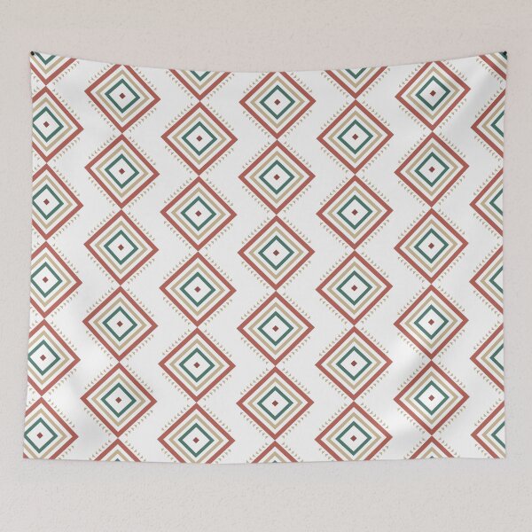 Item preview, Ethnic Geometric Diamond Pattern with Tribal Style designed and sold by Markkobayastore.