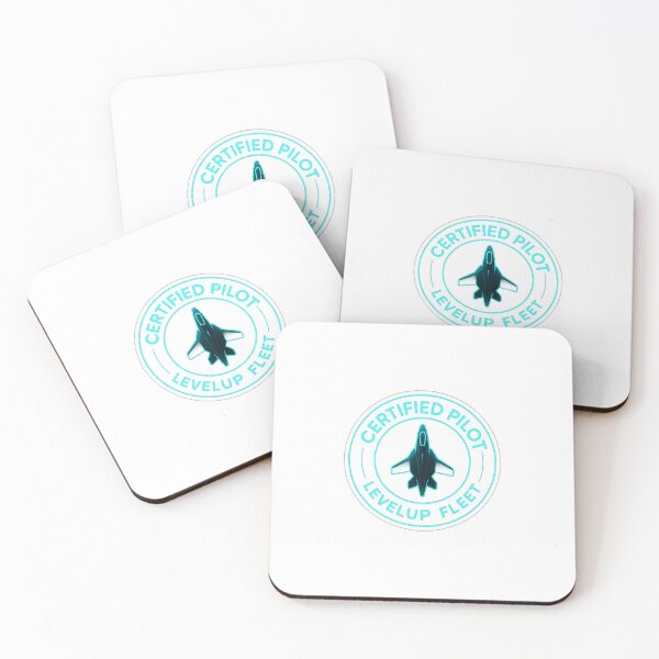 Item preview, Certified Pilot – LevelUp Fleet | Sci-Fi Neon Badge Design designed and sold by LevelUp-Studio.