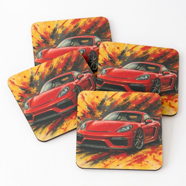 Item preview, 718 Cayman GT4 Fanart (Red) designed and sold by Peterson Designs.