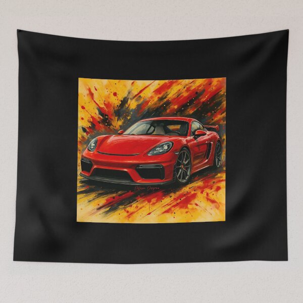 Item preview, 718 Cayman GT4 Fanart (Red) designed and sold by Peterson Designs.