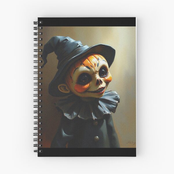 Item preview,  Halloween Cute creepy Pumpkin child character art illustration kawaii trick or treat designed and sold by Vintage Designs +.