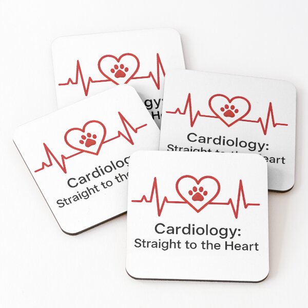 Item preview, Cardiology Straight to the Heart – Veterinary EKG Paw Print Design designed and sold by Bettybee00.