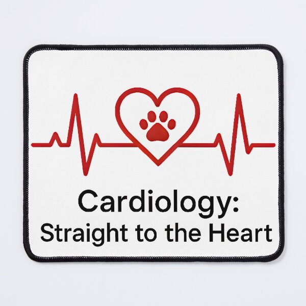 Item preview, Cardiology Straight to the Heart – Veterinary EKG Paw Print Design designed and sold by Bettybee00.