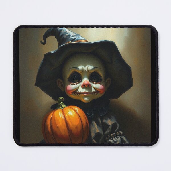 Item preview, Halloween Cute creepy Pumpkin child character art illustration kawaii trick or treat designed and sold by Vintage Designs +.