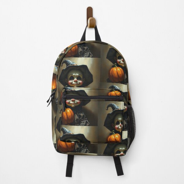 Item preview, Halloween Cute creepy Pumpkin child character art illustration kawaii trick or treat designed and sold by Vintage Designs +.