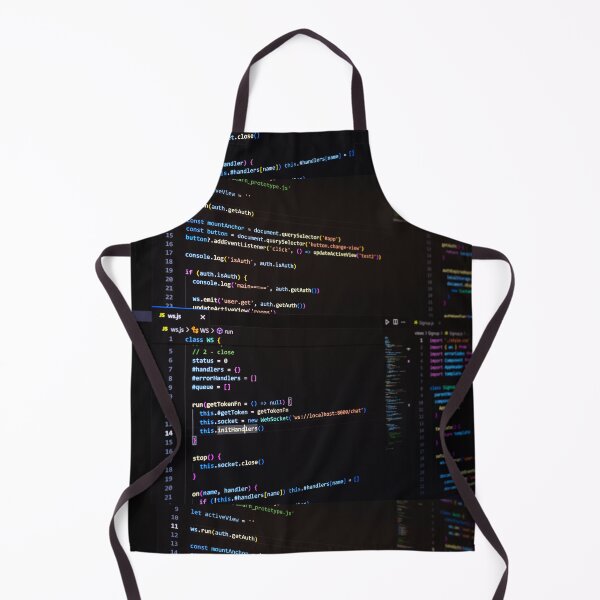 Item preview, Developer screen with code on dark background, JavaScript programming language. designed and sold by RinaZik.