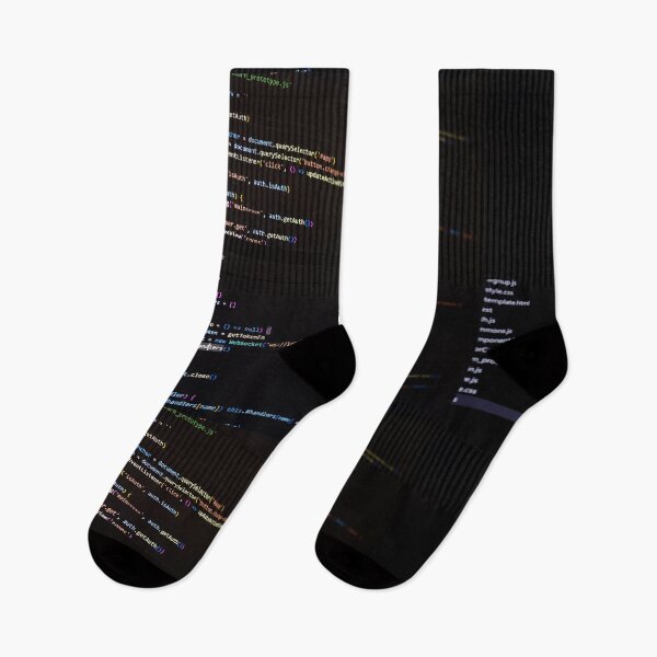 Item preview, Developer screen with code on dark background, JavaScript programming language. designed and sold by RinaZik.