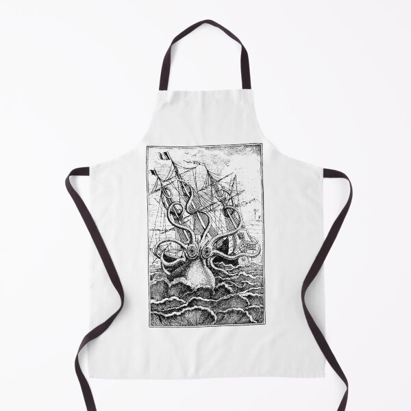 Item preview, Vintage Kraken attacking ship illustration designed and sold by ebzmibxeyg99.