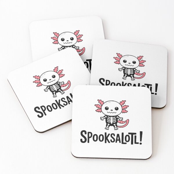Item preview, Spooksalotl! Cute axolotl Halloween Pun designed and sold by PMCreative.