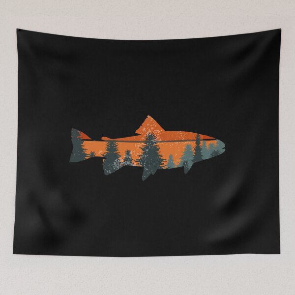 Item preview, Trout Fly Fishing Nature Outdoor Fisherman 	 		 designed and sold by rgbkpgrzni51.
