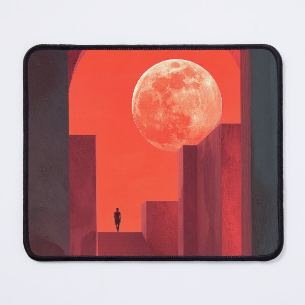Item preview, Red Stairway to the Moon designed and sold by davidonstudio.