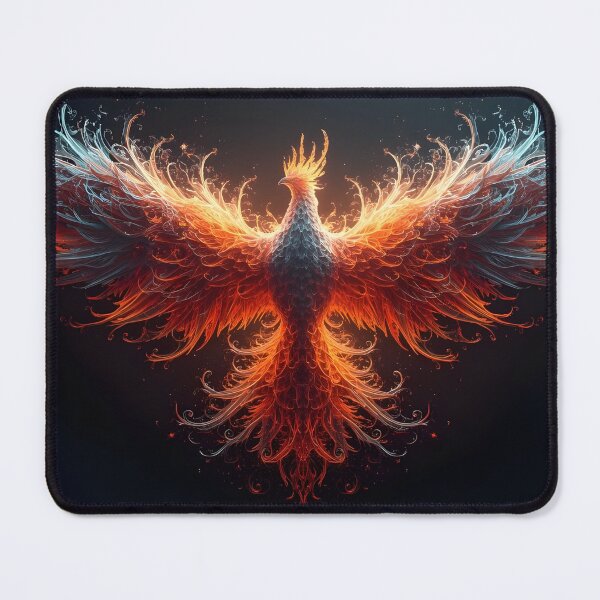 Item preview, Radiant Neon Bird – Abstract Fractal Flight Energy Digital designed and sold by NatureNookTees.