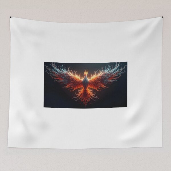 Item preview, Radiant Neon Bird – Abstract Fractal Flight Energy Digital designed and sold by NatureNookTees.