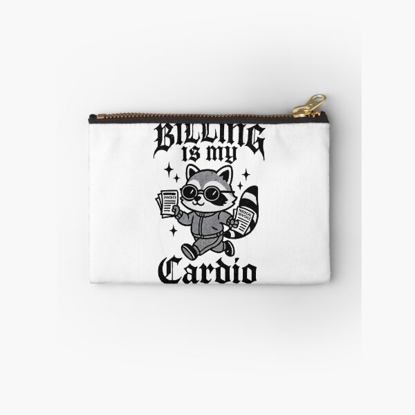 Artikelvorschau, Billing is My Cardio - Lustiger Waschbär-Rechner für medizinische Rechnungssteller, klinische Rechnungssteller entworfen und verkauft von ClinicalHubs.