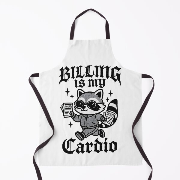 Artikelvorschau, Billing is My Cardio - Lustiger Waschbär-Rechner für medizinische Rechnungssteller, klinische Rechnungssteller entworfen und verkauft von ClinicalHubs.