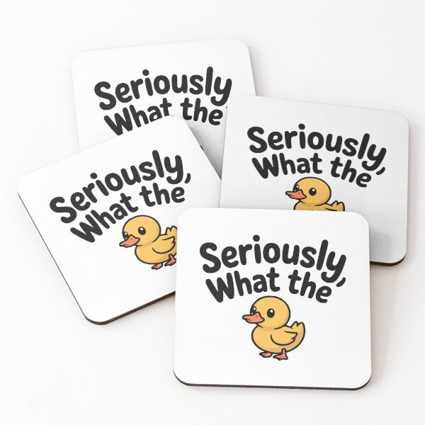 Item preview, Seriously What the Duck! Cute Duck Pun designed and sold by PMCreative.