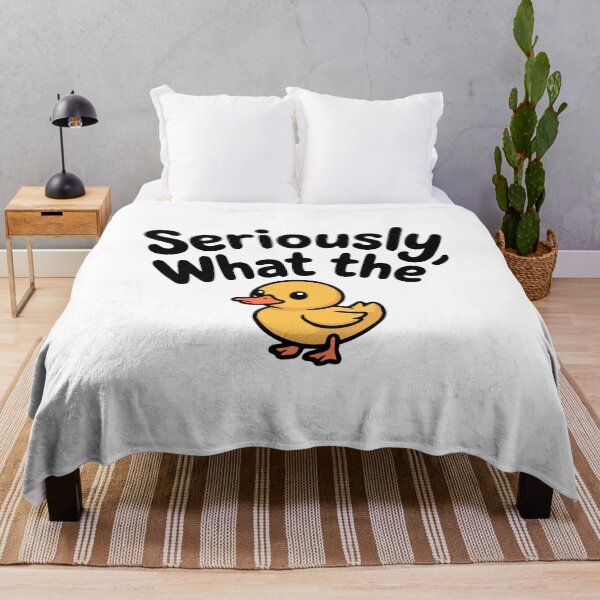 Item preview, Seriously What the Duck! Cute Duck Pun designed and sold by PMCreative.