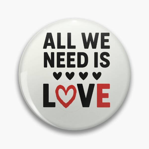 Item preview, All We Need Is Love – Minimalist Heart Quote Design designed and sold by CreationbyNiki.