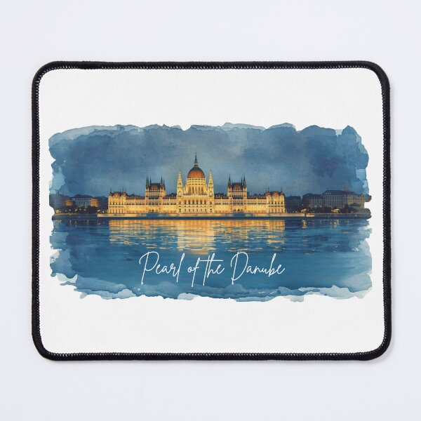 Item preview, Budapest Parliament in watercolor at night designed and sold by StormArte.