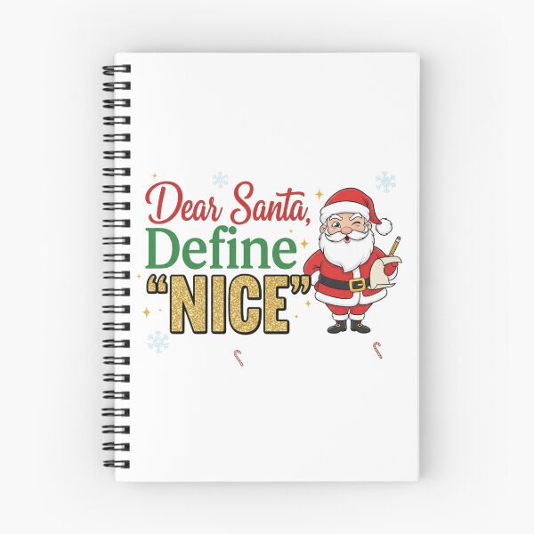 Item preview, Dear Santa Define Nice. Funny Christmas Quote. Sassy Holiday Humor designed and sold by Aarvya Fashion Club ( A.F.C ).