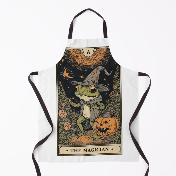Item preview, The Magician Frog – Mystical Tarot Card Halloween Fantasy Illustration designed and sold by Memetrending.