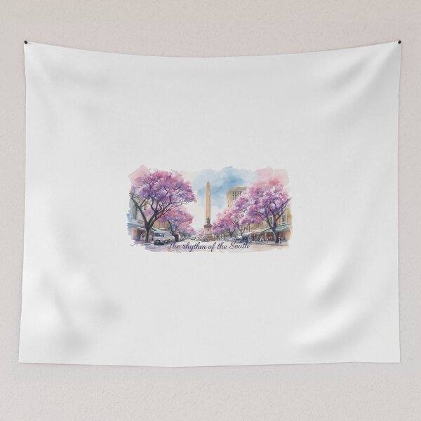 Item preview, Obelisk of Buenos Aires in spring watercolor designed and sold by StormArte.