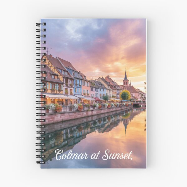 Item preview, Colmar at Sunset | Romantic France Travel Poster & Sticker designed and sold by Timeless Design.