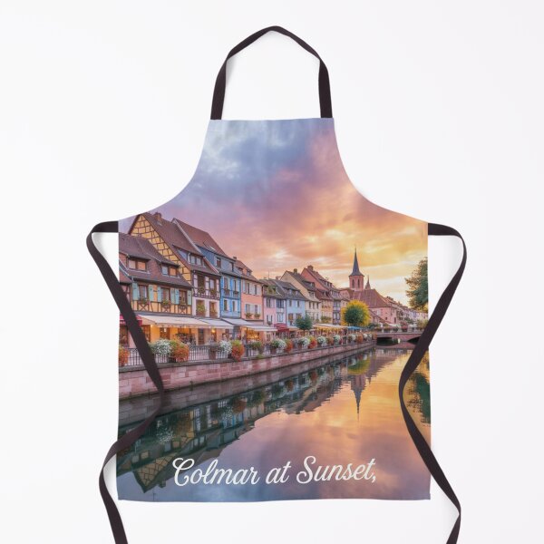 Item preview, Colmar at Sunset | Romantic France Travel Poster & Sticker designed and sold by Timeless Design.