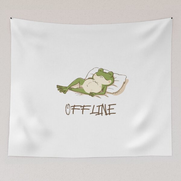 Item preview, Offline Mode - Funny Frog Meme designed and sold by Memetrending.