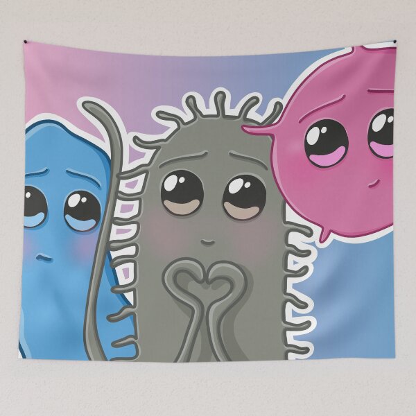Item preview, Kawaii Bacteria - K. pneumoniae, E. coli & A. baumannii designed and sold by CuteLabz.