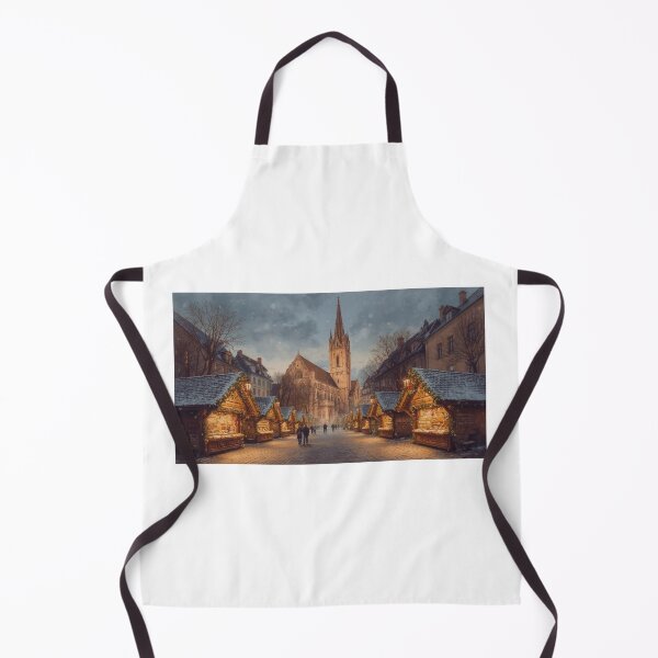 Item preview, Christmas market in Strasbourg with snow designed and sold by StormArte.