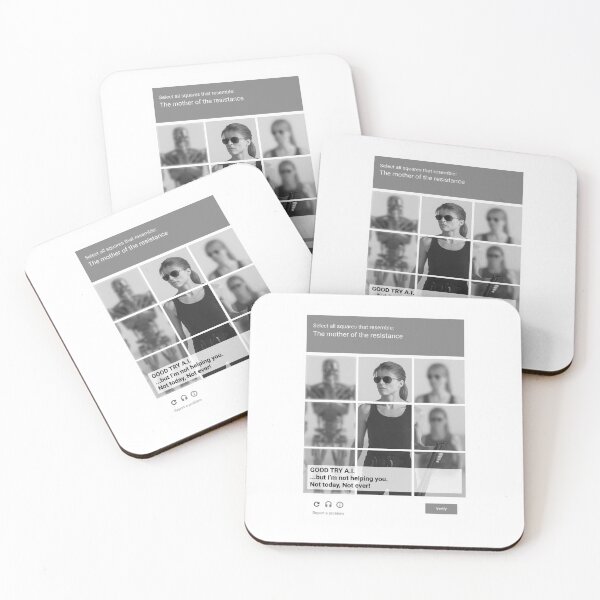 Item preview, Small Print B&W: The Mother of the Resistance CAPTCHA - Good Try A.I.  designed and sold by RootedArt7.