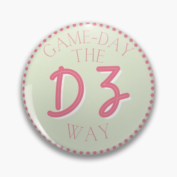 Item preview, Sorority Gameday Pin Button designed and sold by Kickoff Buttons.