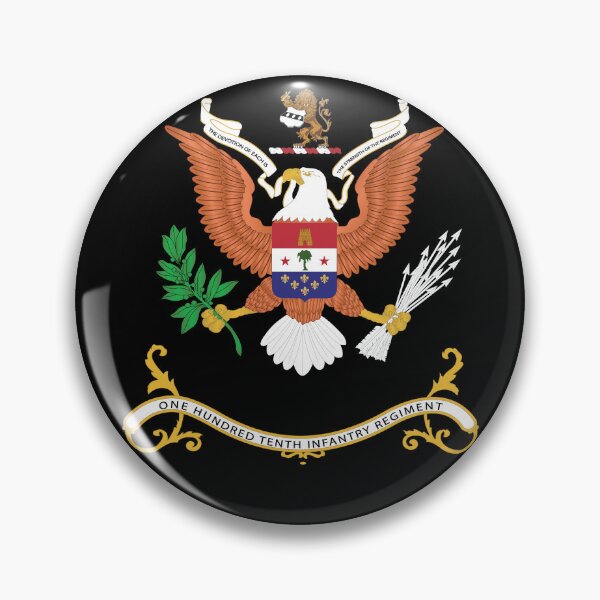 Item preview, Army - Regimental Colors - 110th Infantry Regiment  - THE DEVOTION OF EACH IS THE STRENGTH OF THE REGIMENT X 300 designed and sold by Military Insignia Products.