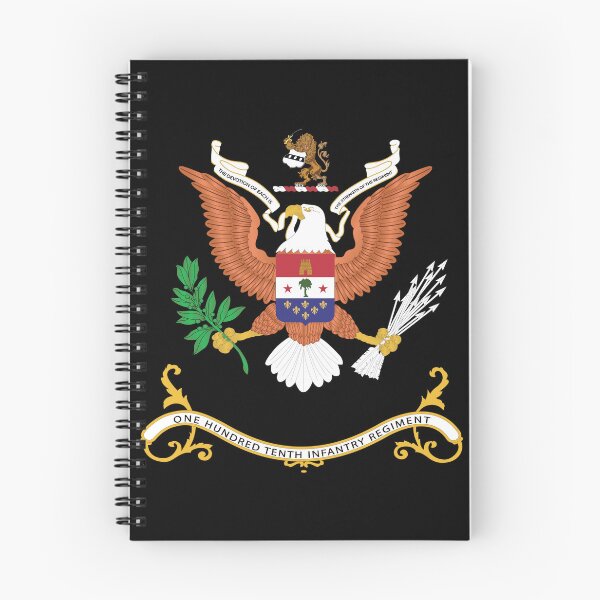 Item preview, Army - Regimental Colors - 110th Infantry Regiment  - THE DEVOTION OF EACH IS THE STRENGTH OF THE REGIMENT X 300 designed and sold by Military Insignia Products.