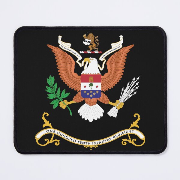 Item preview, Army - Regimental Colors - 110th Infantry Regiment - THE DEVOTION OF EACH IS THE STRENGTH OF THE REGIMENT X 300 designed and sold by Military Insignia Products.