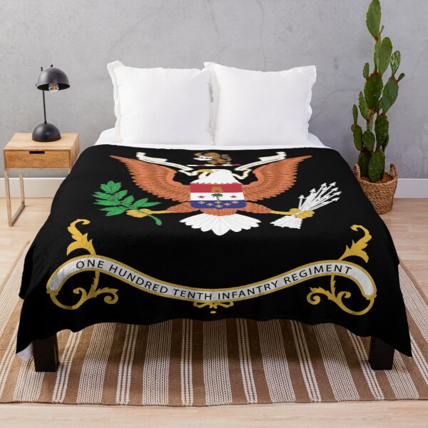 Item preview, Army - Regimental Colors - 110th Infantry Regiment - THE DEVOTION OF EACH IS THE STRENGTH OF THE REGIMENT X 300 designed and sold by Military Insignia Products.