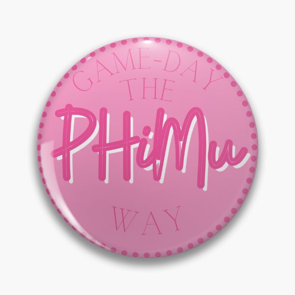 Item preview, Sorority Gameday Pin Button designed and sold by Kickoff Buttons.