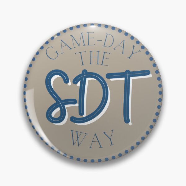 Item preview, Sorority Gameday Pin Button designed and sold by Kickoff Buttons.