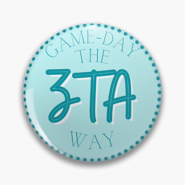 Item preview, Sorority Gameday Pin Button designed and sold by Kickoff Buttons.