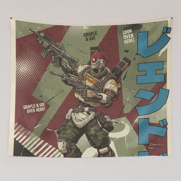 Item preview, Apex Legends Grapple & Go! Pathfinder Retro Japanese  designed and sold by ptMaker.